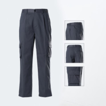 Quần bảo hộ lao động AV02 màu xám thiết kế túi hộp tiện lợi, Size XL - Vải kaki liên doanh