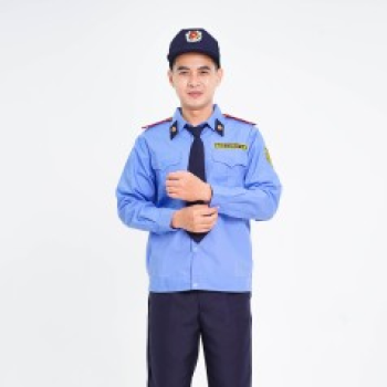 Áo bảo vệ dài tay bo đai thoáng mát màu xanh, vải kate hàn BH01A, Size 4 (M)