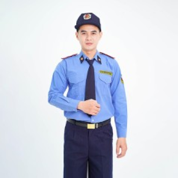 Áo bảo vệ dài tay dáng suông sơ vin vải kate ford thoáng mát màu xanh BH03A, Size 4 (M)
