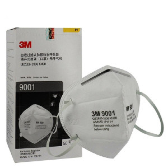 Khẩu trang 3M 9001 lọc bụi mịn, kháng khuẩn H100, 1 chiếc