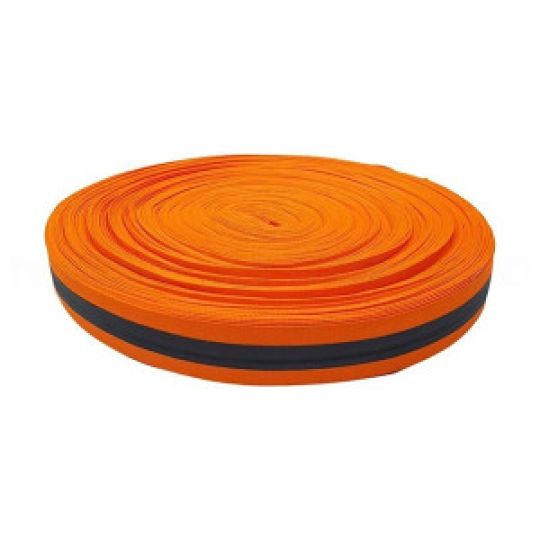 Dây phản quang vải màu cam khổ 2.5cm x 100m PQ01