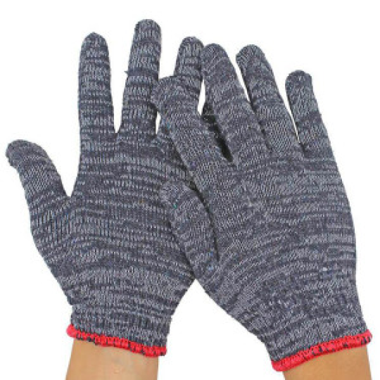 Găng tay sợi len màu muối tiêu 45g T107